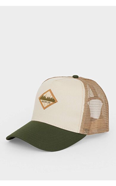 DeFacto Erkek Etiket Baskılı Jean Beyzbol Basketbol Şapkası