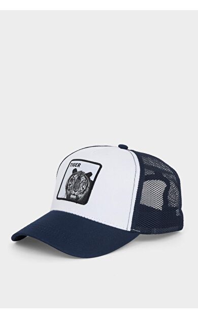 DeFacto Erkek Etiket Baskılı Dokuma Beyzbol Basketbol Şapkası