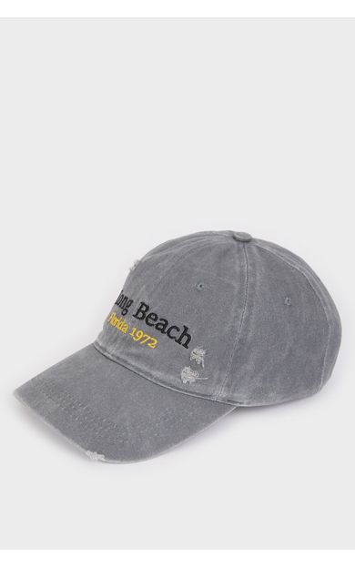 DeFacto Unisex Nakışlı Jean Beyzbol Basketbol Şapkası