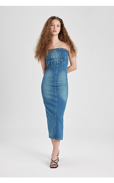 DeFacto Jean Maxi Elbise