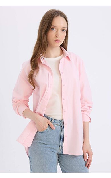 Relax Fit Oxford Uzun Kollu Gömlek Tunik