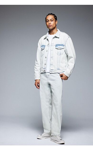 DeFacto Relaxed Slouchy Fit Dar Paça Jean Pantolon