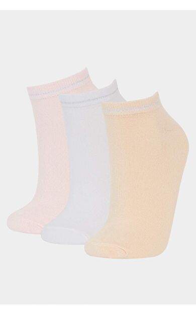 Kadın Dikişsiz 3'lü Bambu Patik Çorap B8452AXNSSF1