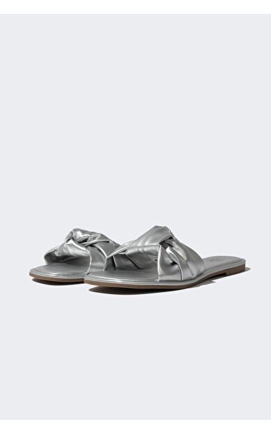 Kadın Düz Taban Tek Bantlı Suni Deri Terlik