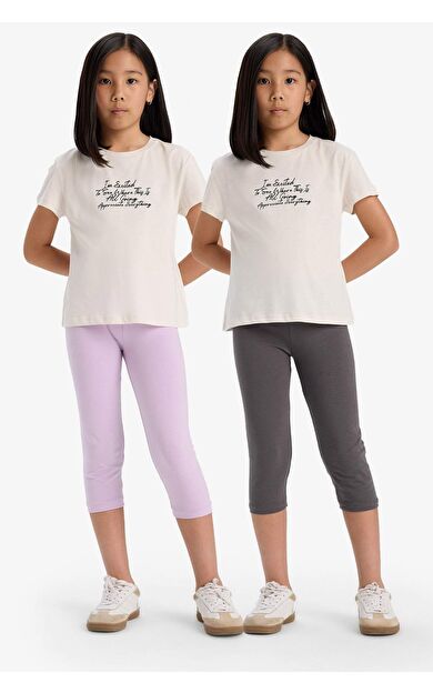 DeFacto Kız Çocuk Midi 2'li Tayt