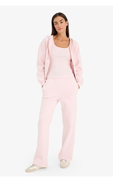 DeFacto Straight Fit Basic Düz Kalın Sweatshirt Kumaşı Pantolon
