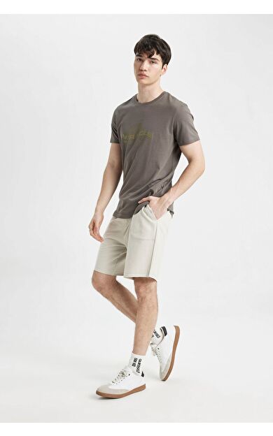 DeFacto Slim Fit Dar Paça Basic Şort