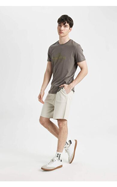 DeFacto Slim Fit Dar Paça Basic Şort