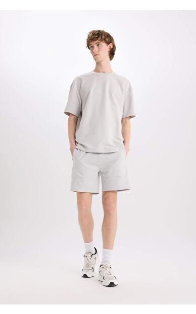 DeFacto Slim Fit Dar Kesim Dar Paça Şort B8674AX25SPGR184