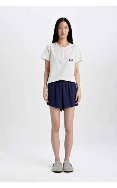 DeFacto Fall in Love Regular Fit Kısa Boy Dokuma Alt B8688AX24SMNV31