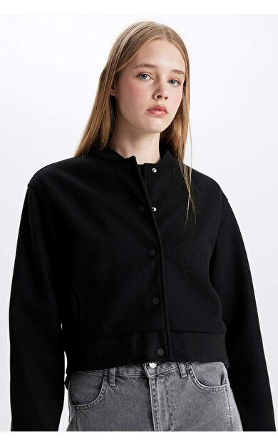 DeFacto Bomber Tafta Kaşe Mont