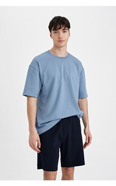 DeFacto Regular Fit Düz Paça Şort B8792AX24SMNV239