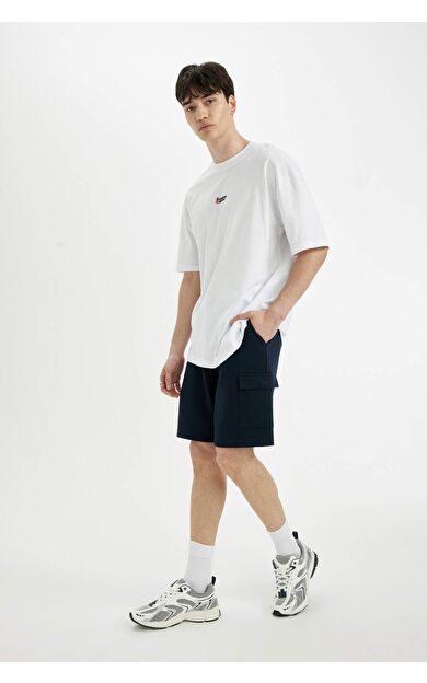 DeFacto DeFactoFit Regular Fit Düz Paça Ağır Kumaş Şort B8796AX24SMNV239