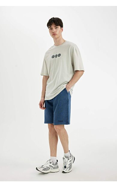DeFacto Oversize Fit Düz Paça Şort B8797AX24SMIN233