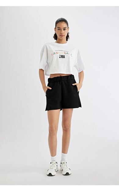 DeFacto Oversize Fit Sporcu Şort B8975AX24SMBK81
