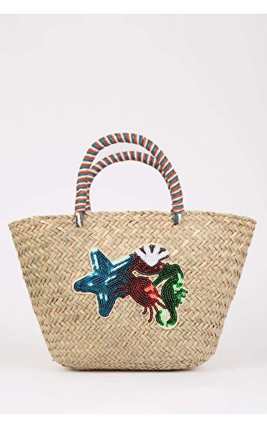 DeFactoFit Kadın Hasır El Çantası