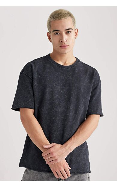 DeFacto Comfort Fit Bisiklet Yaka Tişört B9223AX23WNAR231