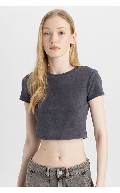 DeFacto DeFactoFit Coool Fitted Kısa Kollu Tişört B9295AX24SMAR226
