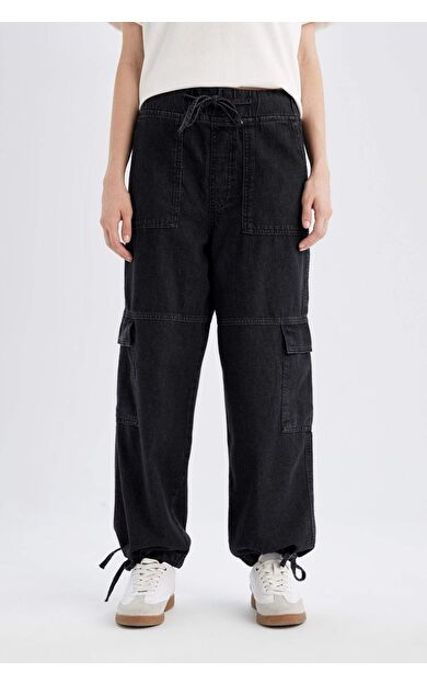 DeFacto Kargo Jogger Yüksek Bel Bilek Boy Jean Pantolon