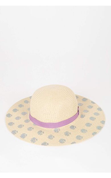 Kız Çocuk Hasır Şapka B9634A824SMBG144