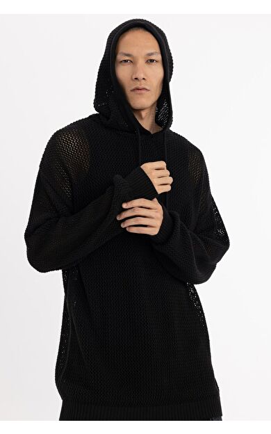 DeFacto Regular Fit Kapüşonlu Triko Sweatshirt