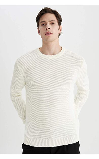 DeFactoFit Standart Fit Bisiklet Yaka Kazak C0048AX24AUER100