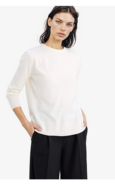 DeFacto Relax Fit Bisiklet Yaka Triko Kazak C0058AX25WNER99