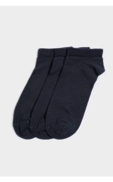 Erkek Dikişsiz 3'lü Bambu Patik Çorap