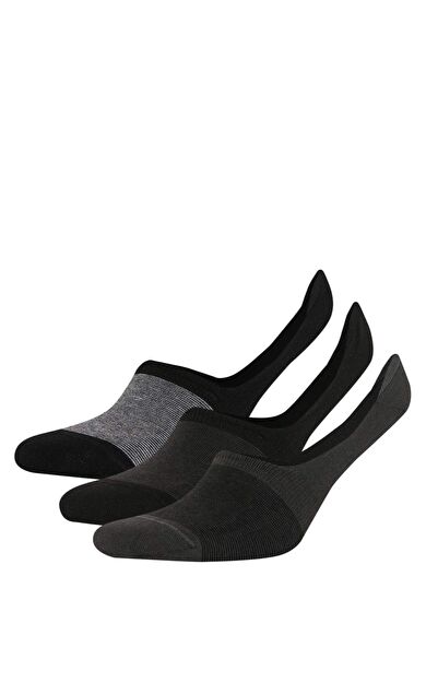 DeFacto DeFactoFit Erkek Dikişsiz 3'lü Pamuklu Babet Çorap