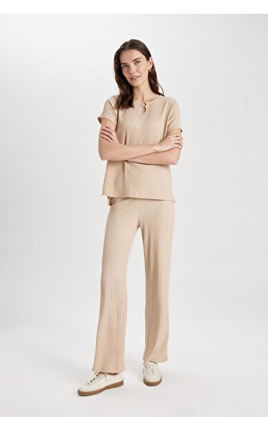 DeFacto DeFactoFit Traditional Wide Leg Pantolon