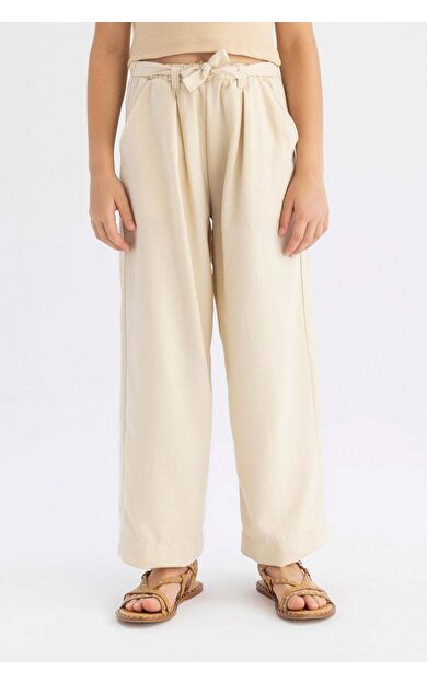 DeFactoFit Kız Çocuk Wide Leg Geniş Paça Pantolon C0273A824SMBG743