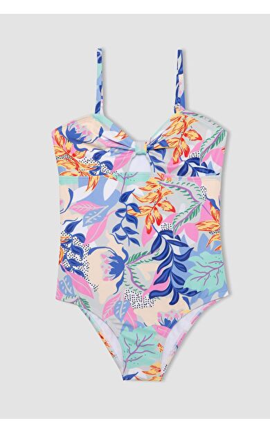 DeFacto Kız Çocuk Desenli Mayo