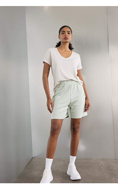 DeFactoFit Paperbag Kısa Paça Modal Şort C0466AX24SMGN882