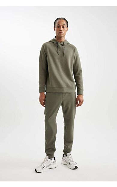 DeFactoFit Slim Fit Standart Paça Skuba Dalgıç Kumaş Sporcu Jogger Eşofman Altı C0485AX24AUKH398