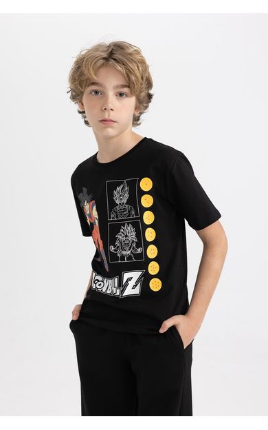 DeFacto Erkek Çocuk Dragon Ball Regular Fit Bisiklet Yaka Kısa Kollu Tişört