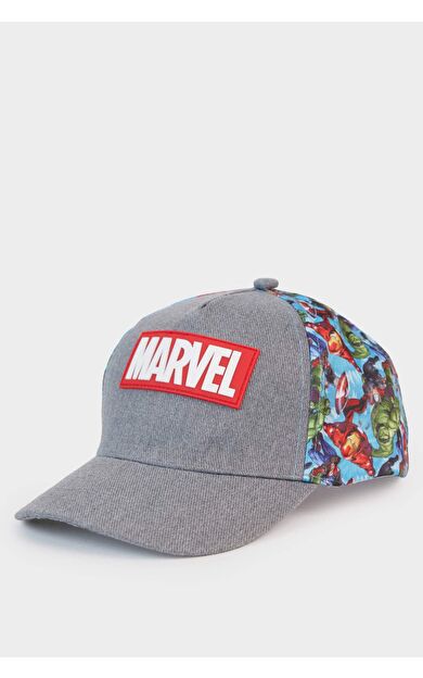 Erkek Çocuk Marvel Avengers Baskılı Cap Şapka