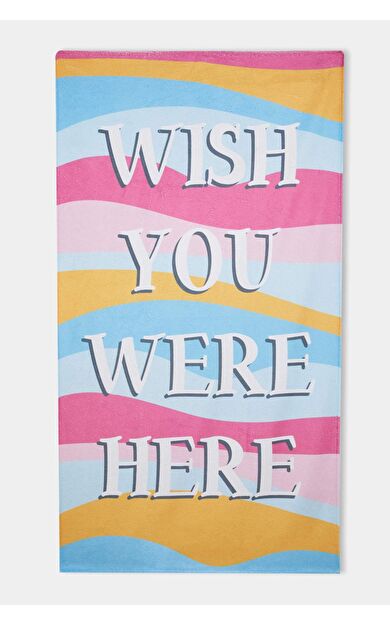 DeFactoFit Kadın Pamuklu Plaj Havlusu