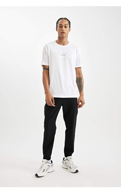 DeFacto DeFactoFit Slim Fit Çift Cepli Dokuma Sporcu Jogger Eşofman Altı