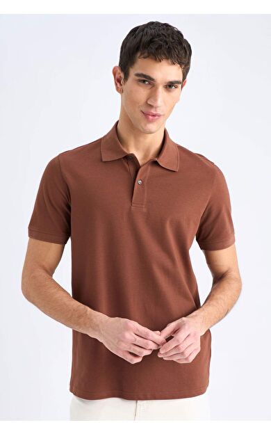 DeFacto Regular Fit Kısa Kollu Basic Düz Pike Polo Tişört C1293AX25SPBN319