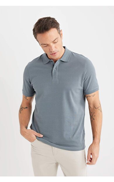 DeFacto Regular Fit Polo Yaka Pike Polo Tişört C1293AX25SPGR314
