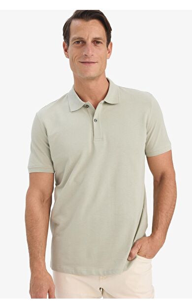 DeFacto Regular Fit Kısa Kollu Basic Düz Pike Kumaş Polo Tişört C1293AX25SPKH478