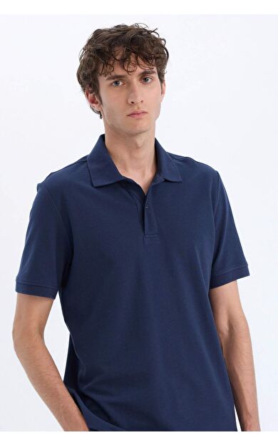 DeFacto Regular Fit Kısa Kollu Basic Düz Pike Polo Tişört C1293AX25SPNV241