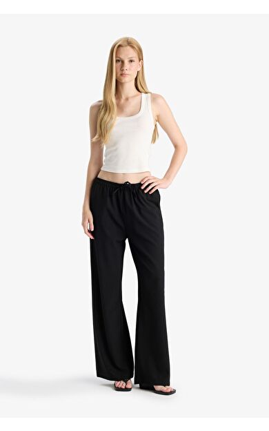 DeFacto Coool Wide Leg Normal Bel Pantolon