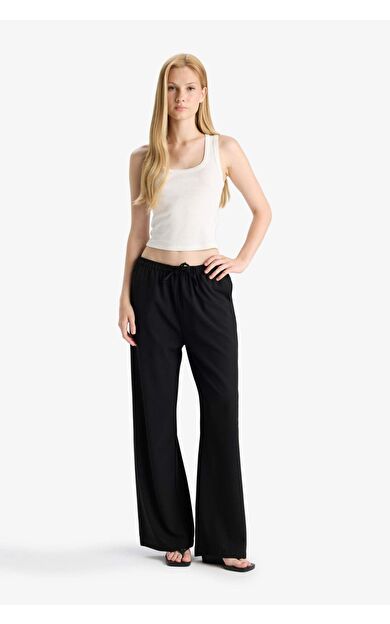 DeFacto Coool Wide Leg Normal Bel Pantolon