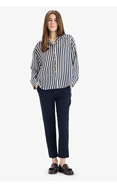 DeFacto Klasik Chino Pantolon Normal Bel Basic Düz Cepli Bilek Boy C1429AX25SPNV106