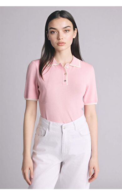 Fıtted Polo Yaka Kazak