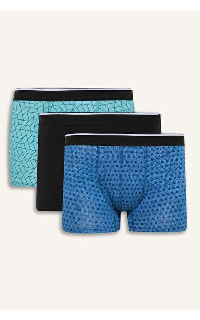 DeFacto Regular Fit Baskılı 3'lü Boxer C1534AX25SPIN101