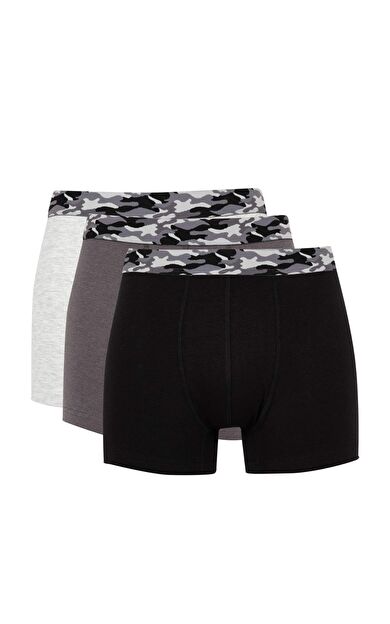 DeFacto Regular Fit 3'lü Boxer C1536AX24AUBK81