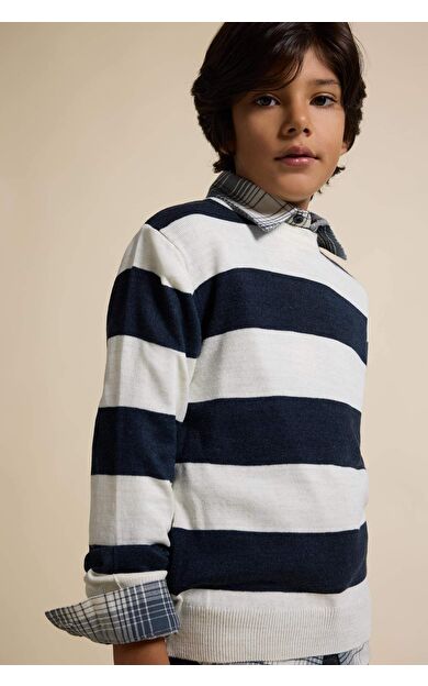 Erkek Çocuk Regular Fit Bisiklet Yaka Triko Kazak