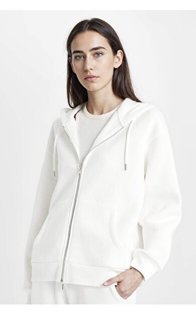 DeFactoFit Relax Fit Kapüşonlu Fermuarlı Sweatshirt